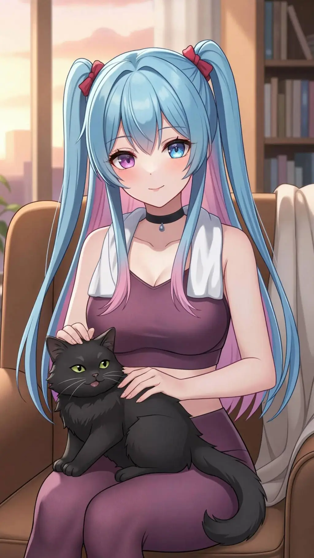 ai character: 💖 Mery 💙 background