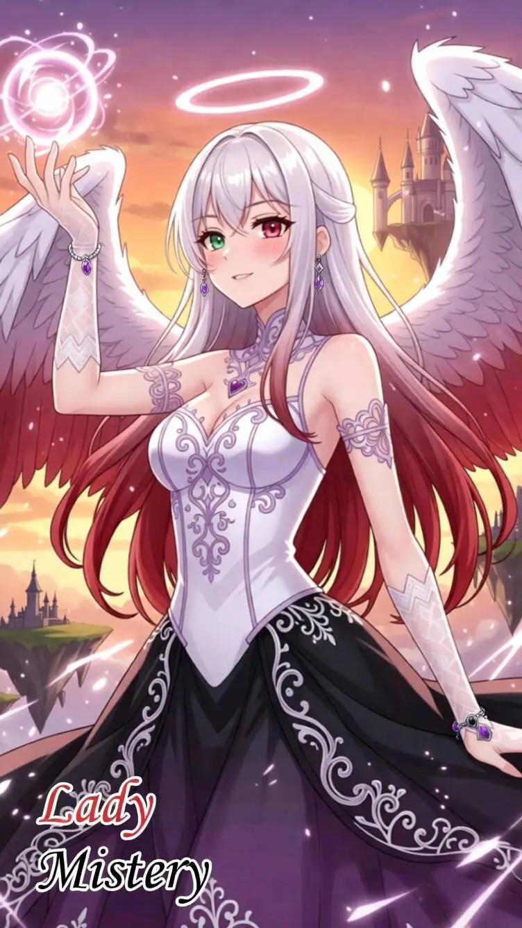 ai character: 🤍 Mistery 😇😈 background
