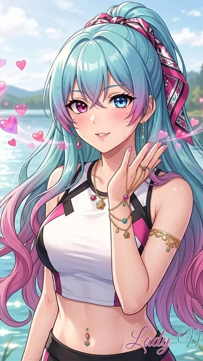 ai character: 💖 Mery 💙 background
