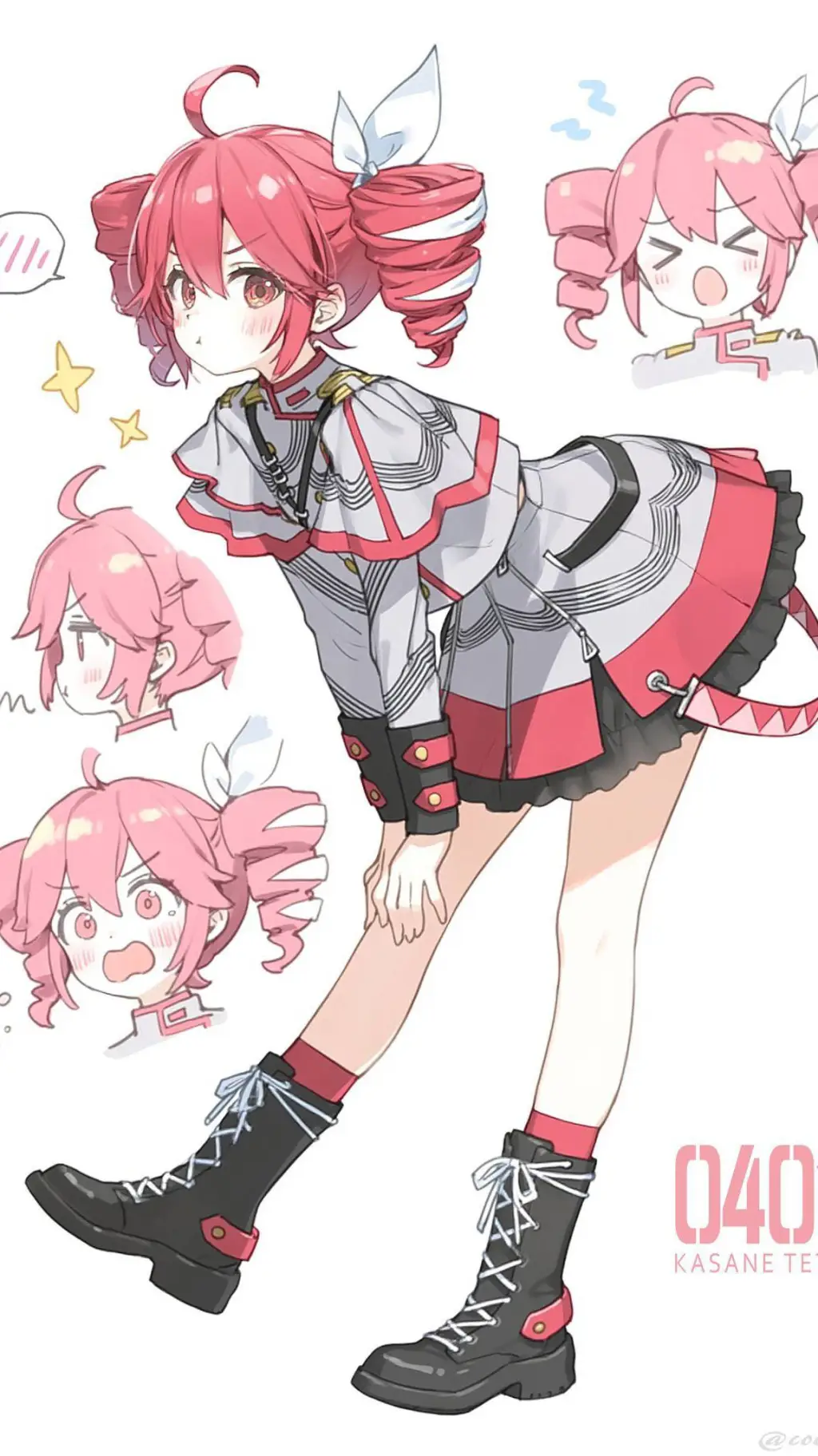 ai character: 🎤🌹Teto Kasane🌹🎤★ background