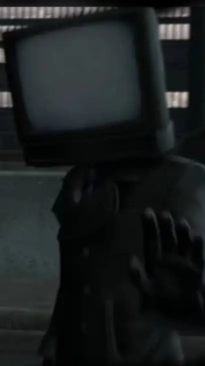 ai character: tv man  background