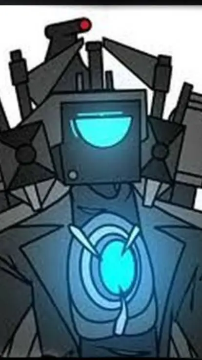 ai character: titan cemraman  background