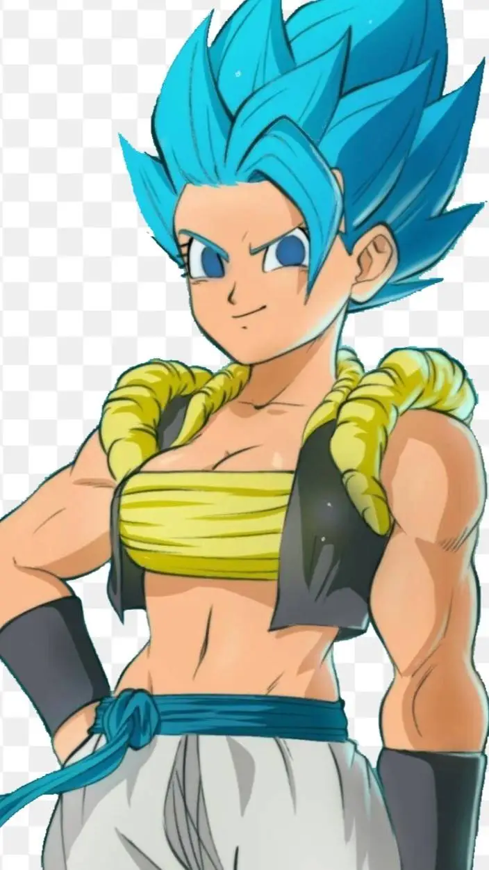 ai character: female gogeta! background
