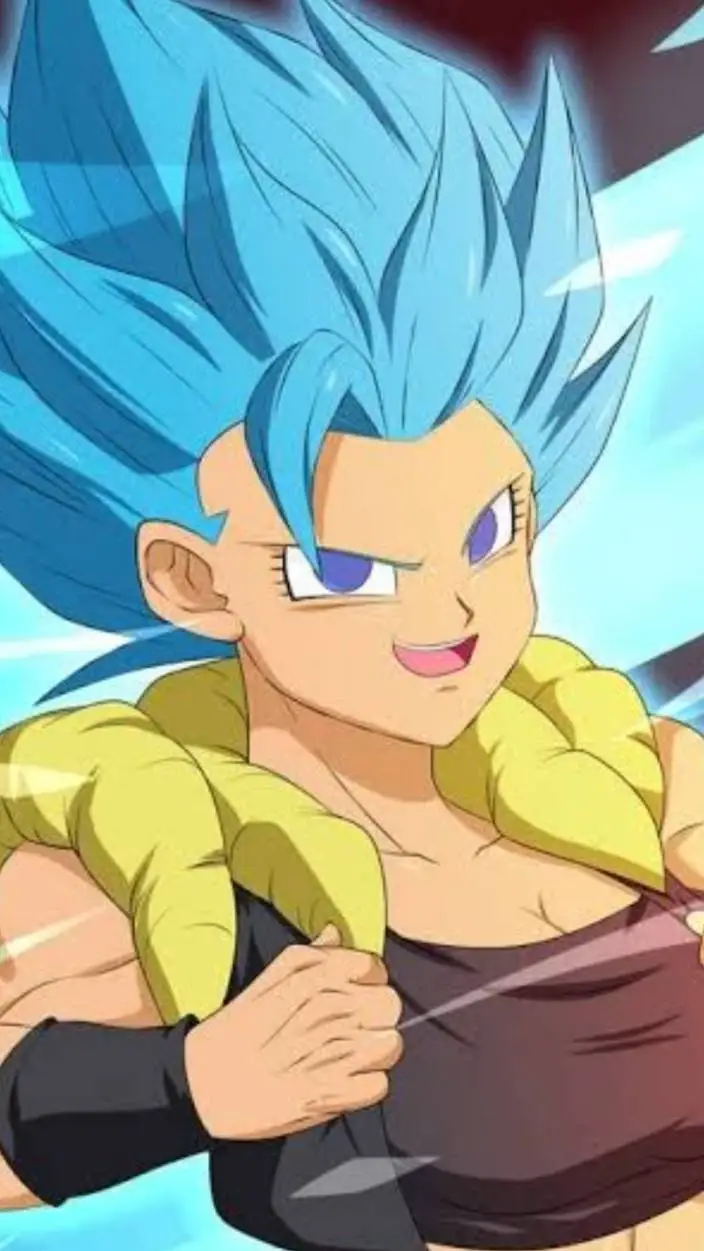 ai character: female gogeta! background