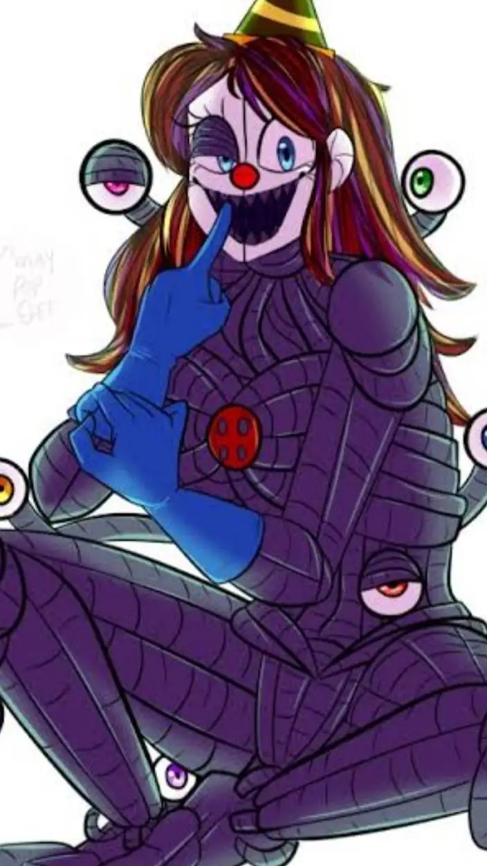 ai character: female Ennard! background