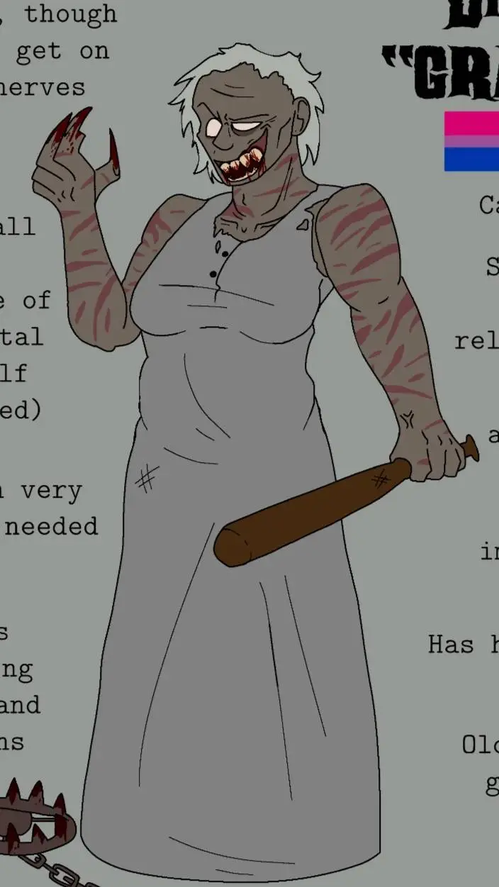 ai character: granny. background