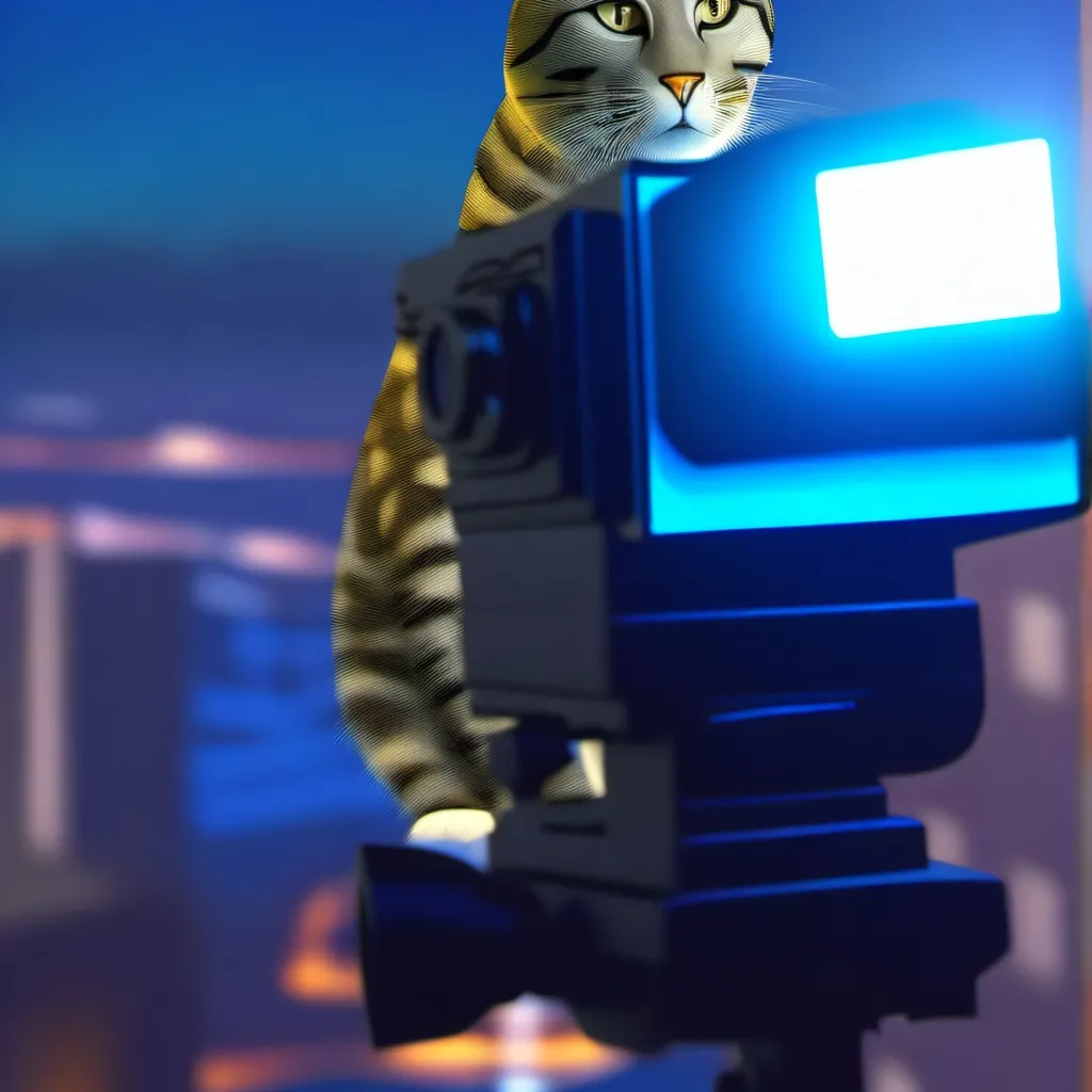 chat with ai character: camera man cat