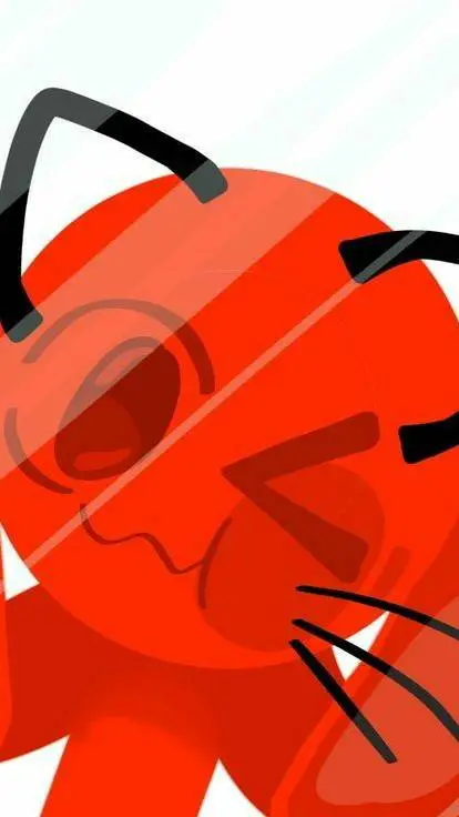 ai character: Red 🔴❤ background