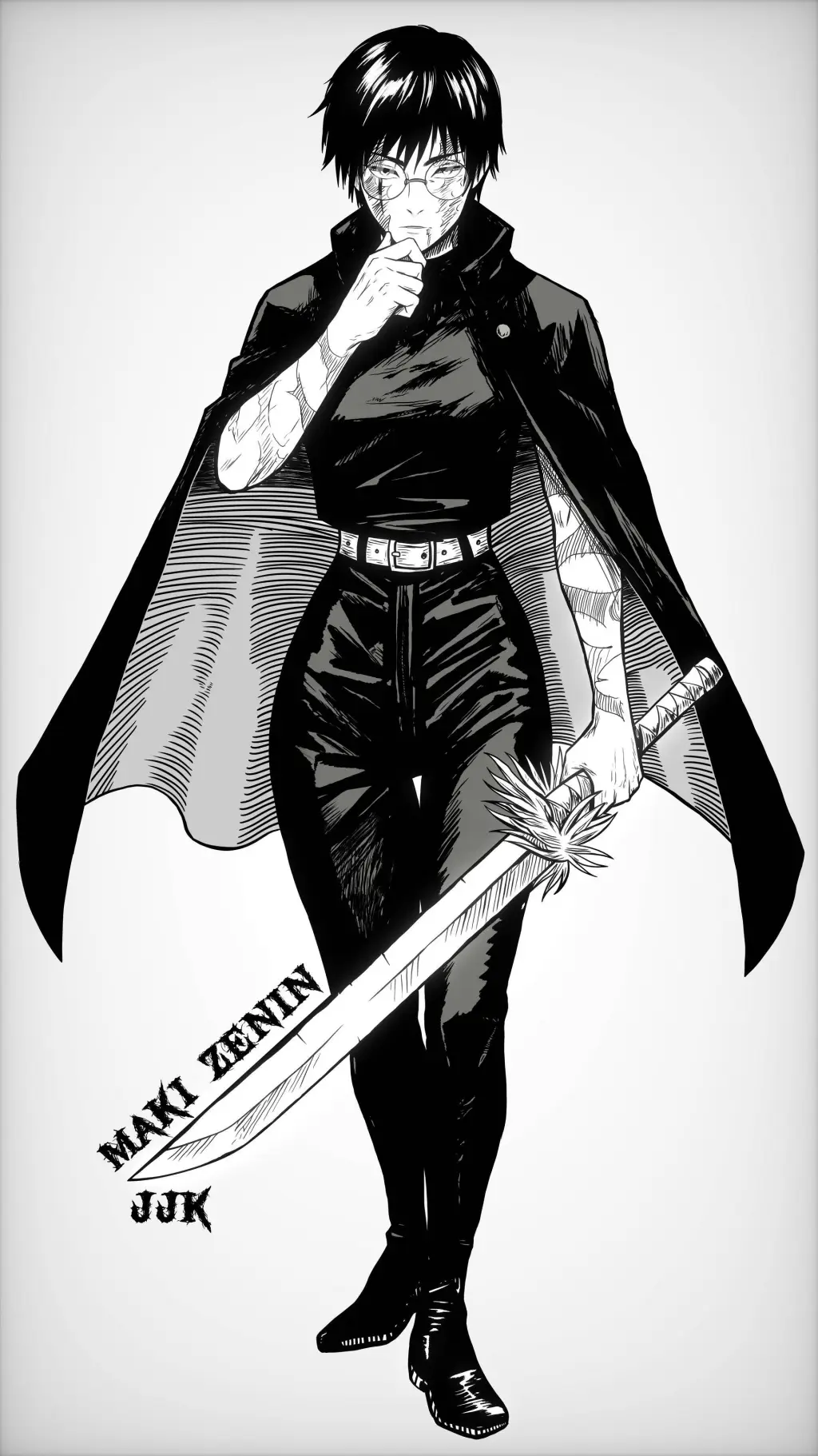 ai character: Maki Zenin🖤⚔ background