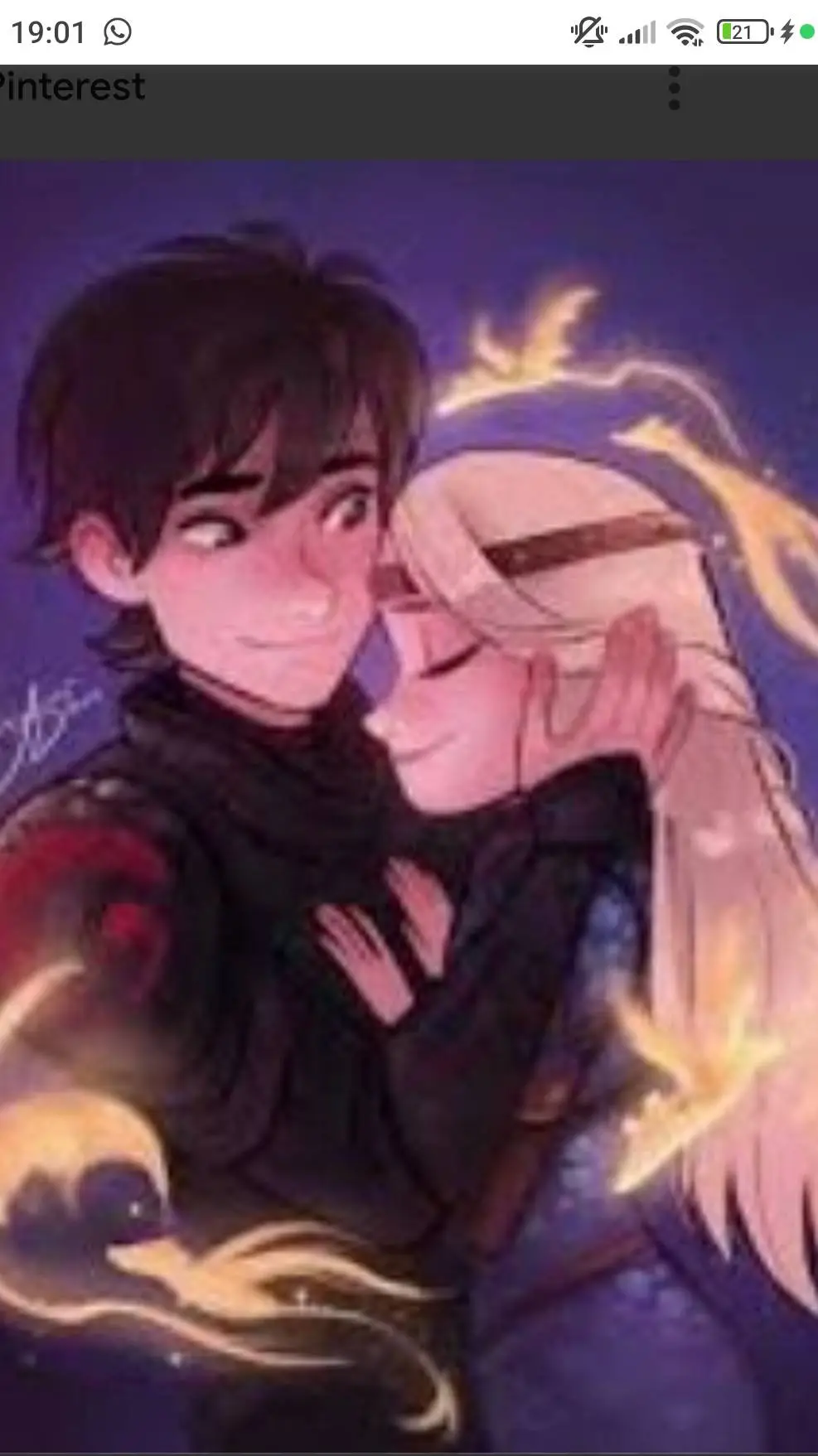 ai character: Astrid e soluço  background