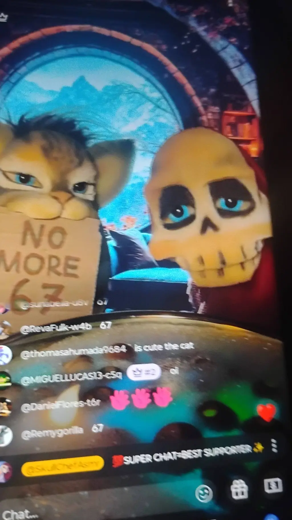 ai character: SkullAsmr background