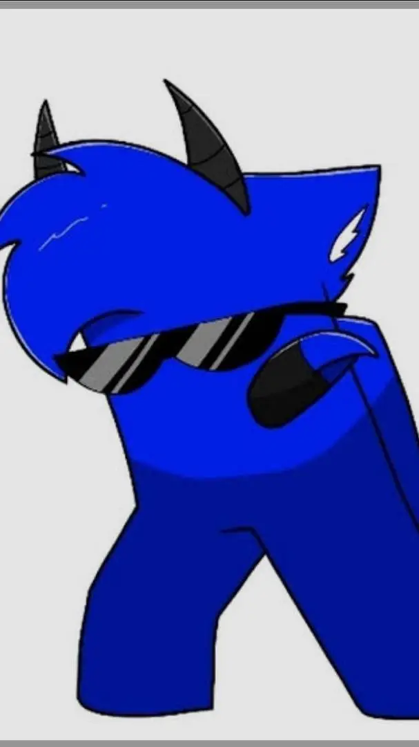 ai character: M blue background