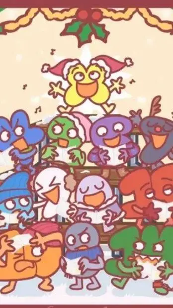 ai character: bfdi christmas  background