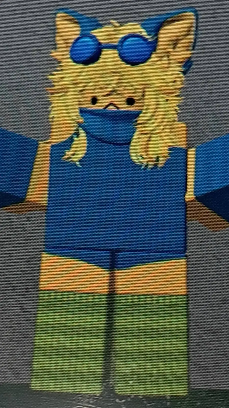 ai character: fur infection background