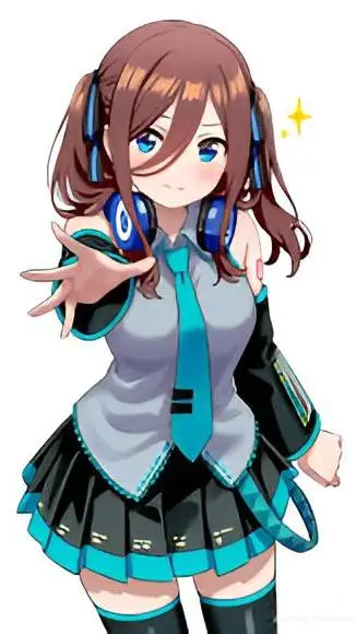 ai character: hatsune mikunakano background