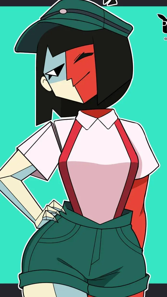 ai character: Ena BBQ background