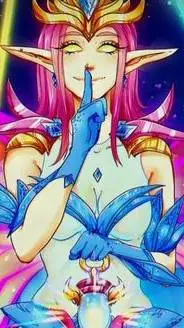 ai character: emperatriz de luz background