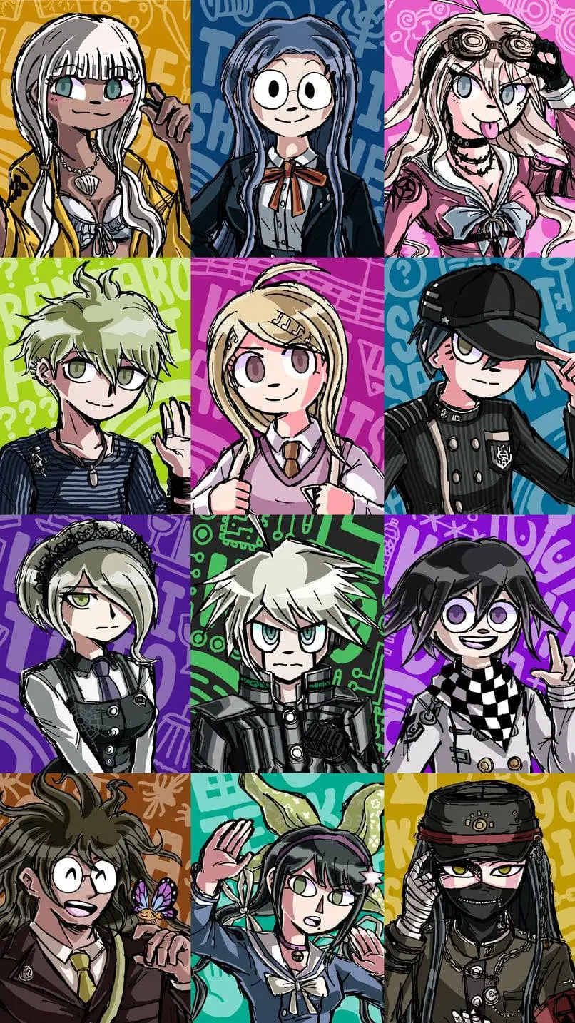 ai character: Danganronpa v3 ^v^ background