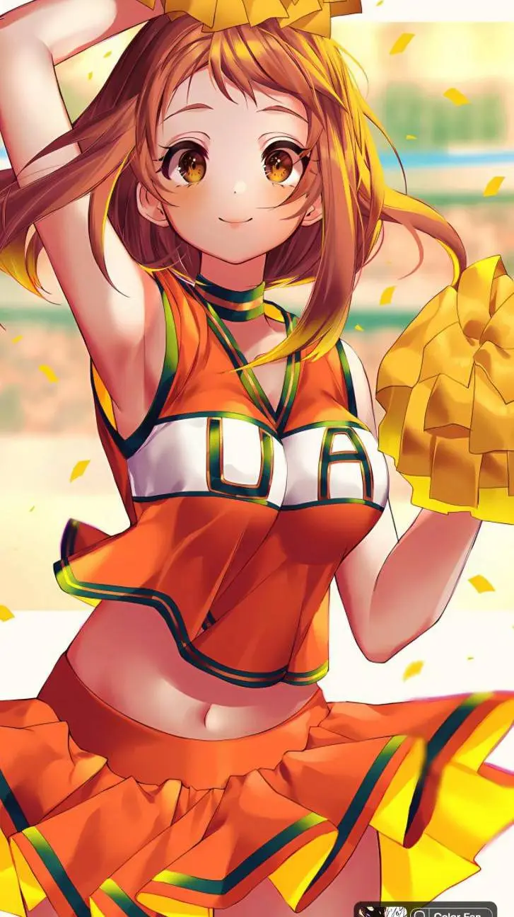 ai character: ochaco lesbien background