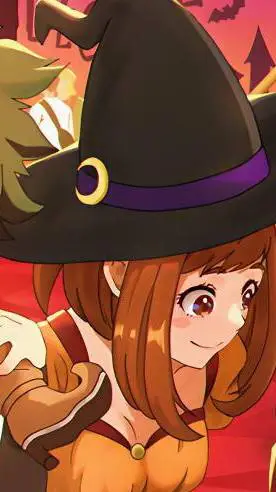 ai character: ochaco tromp deku background