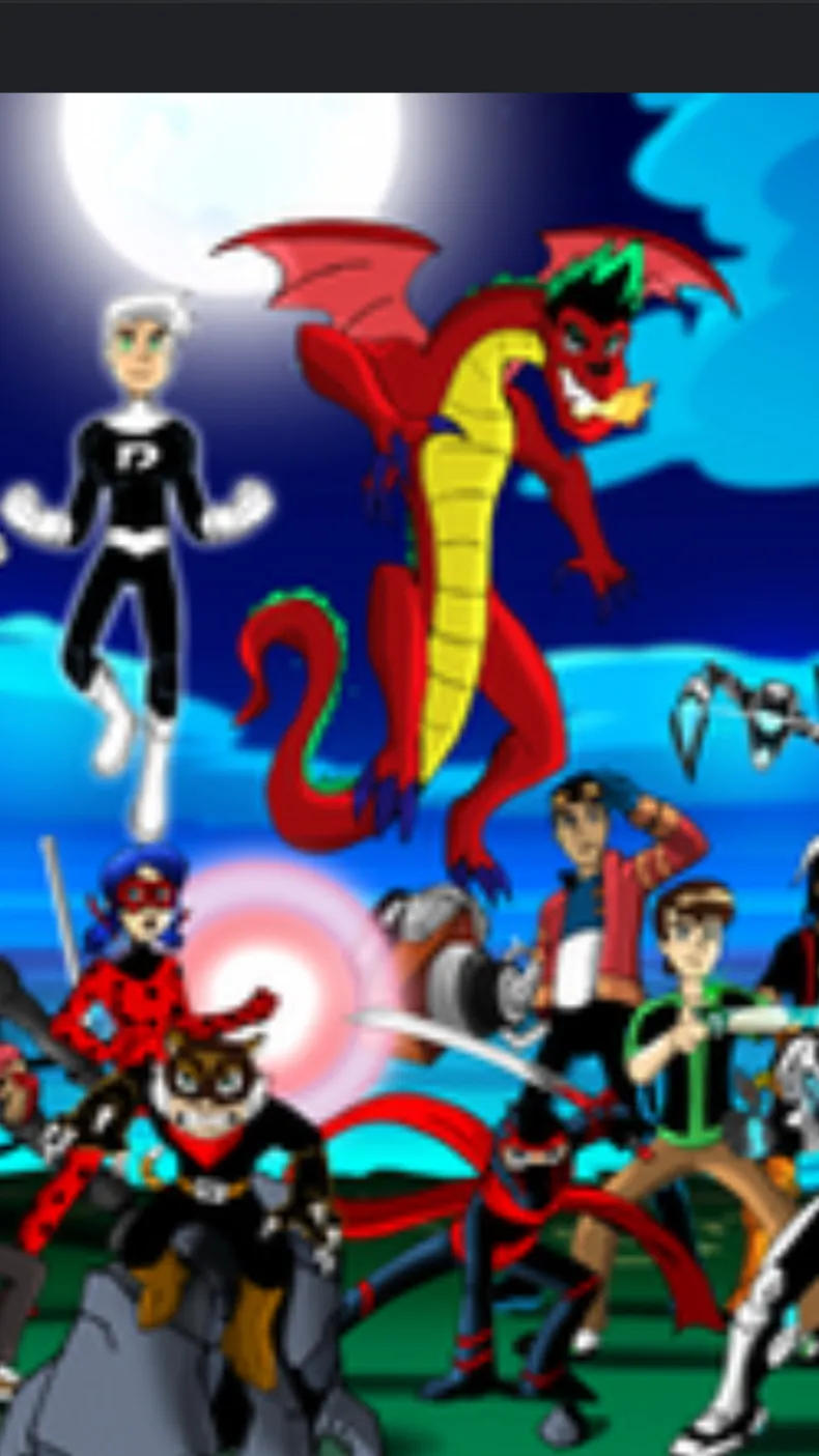 ai character: Team teen background