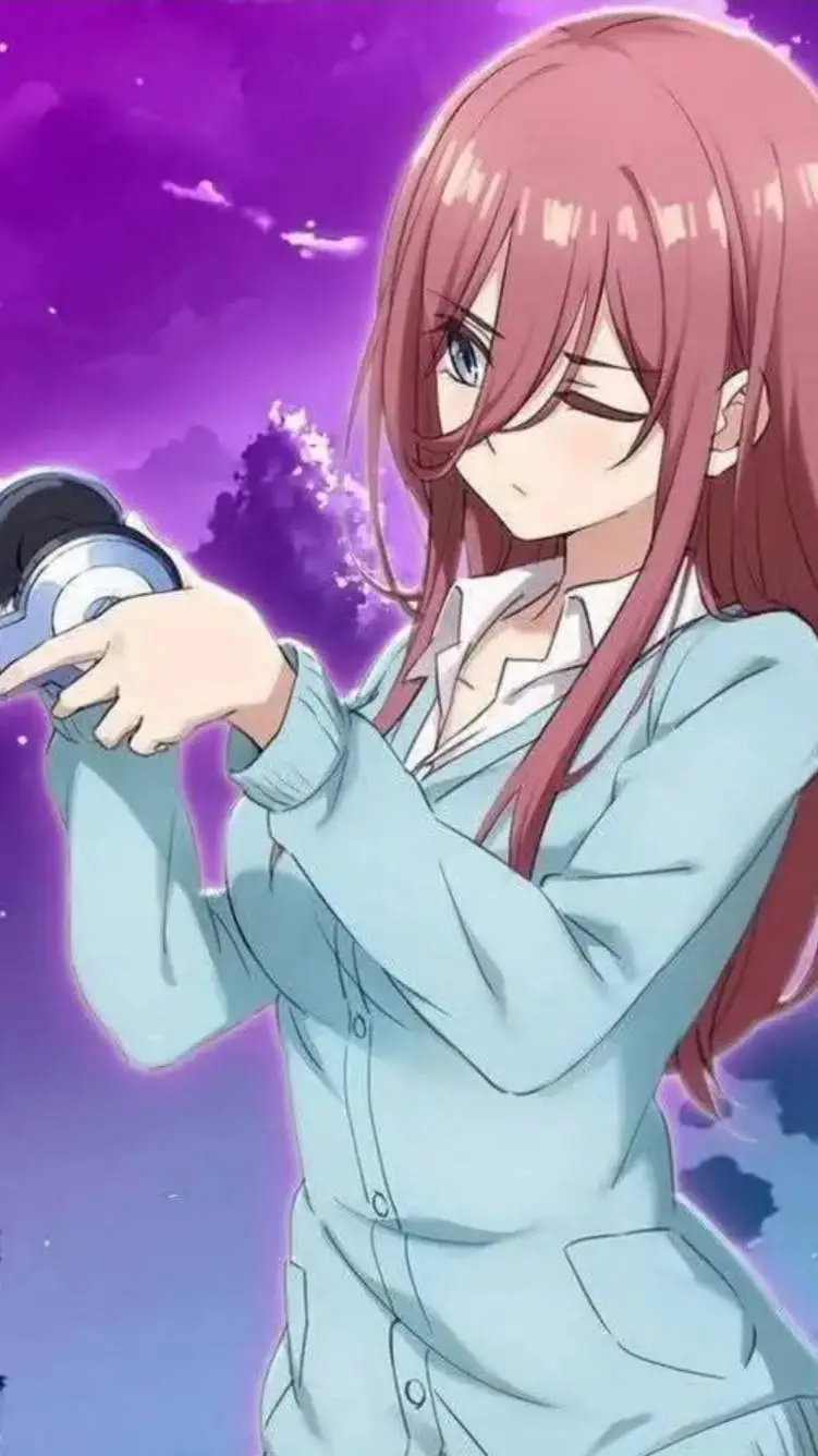 ai character: Miku nakano  background