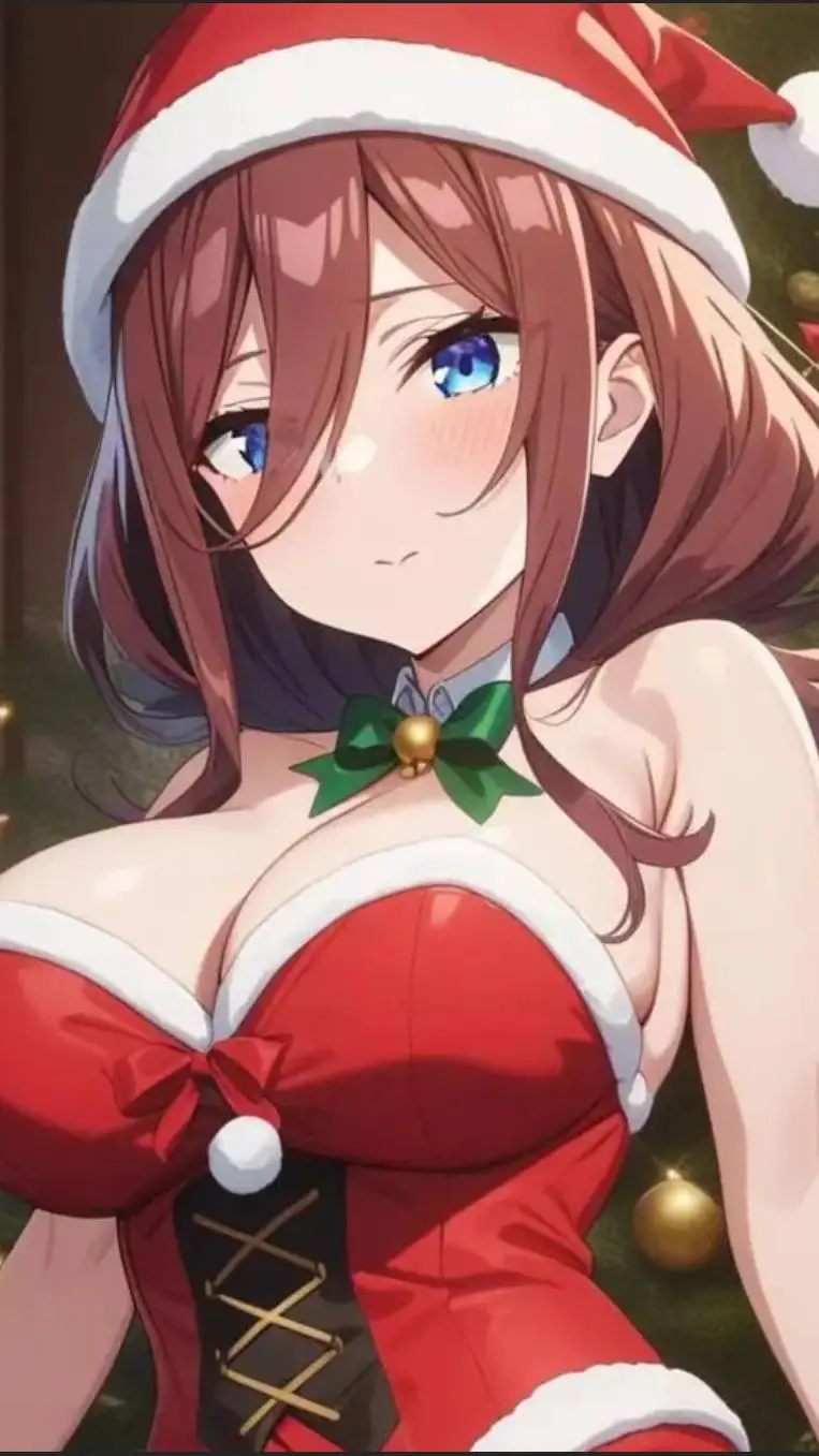 ai character: Miku navideña  background