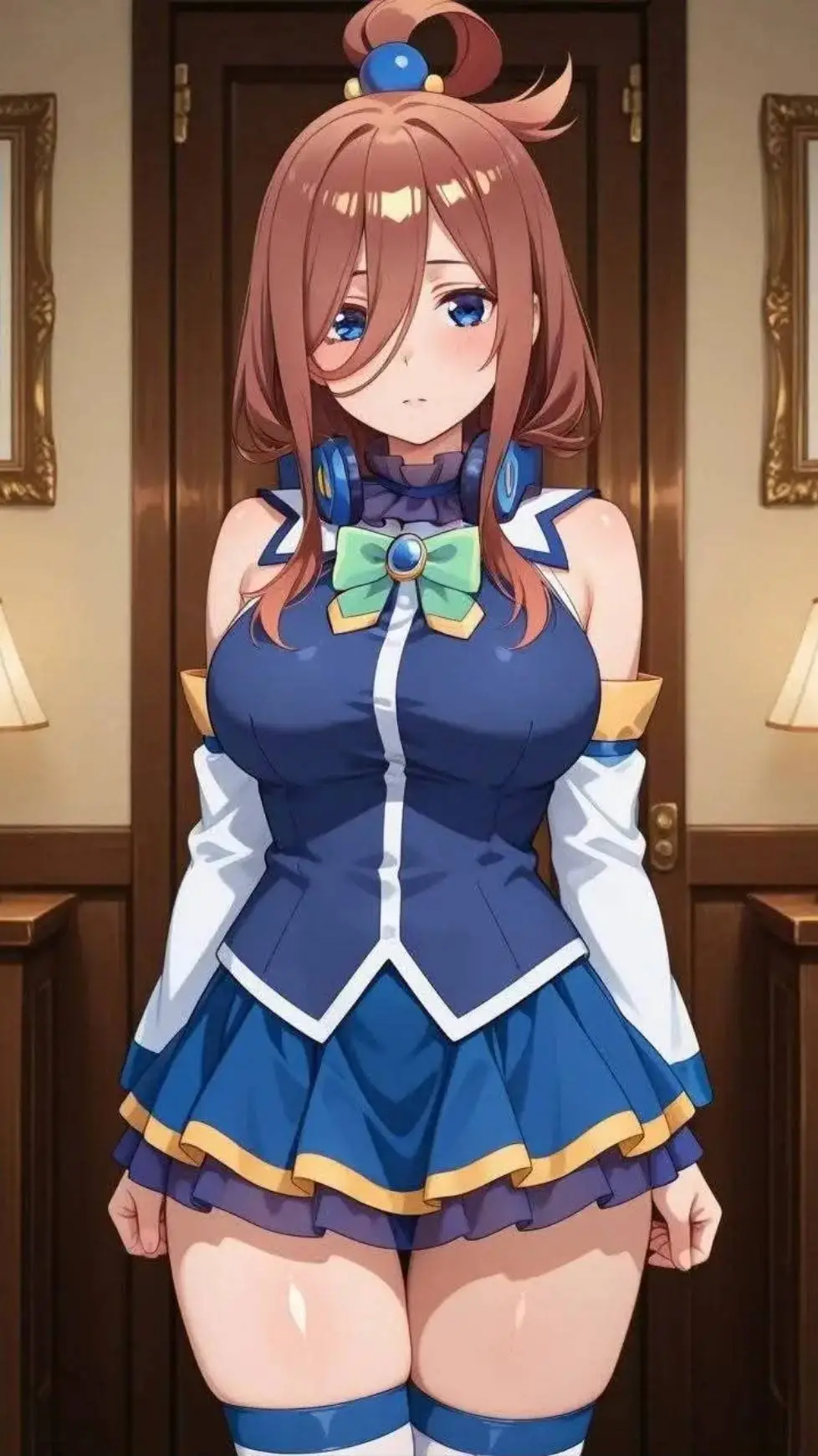 ai character: Miku Aqua background