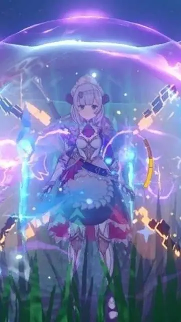 ai character: ZZZ x HSR x GI background