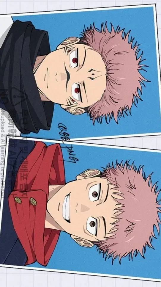 ai character: Yuji and Sukuna background