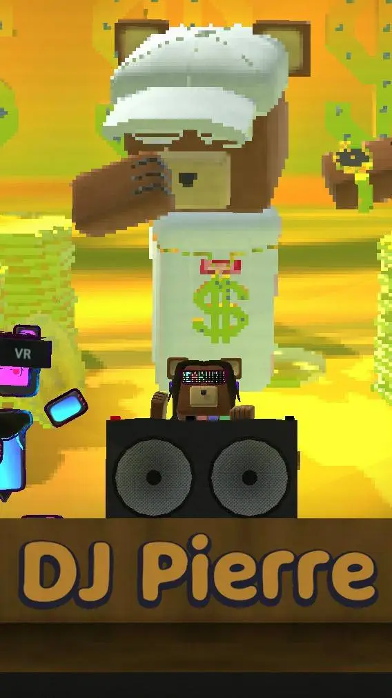 ai character: DJ PIERRE background