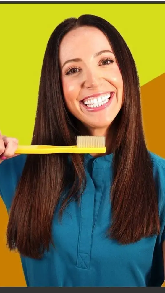 ai character: teeth talk girl background