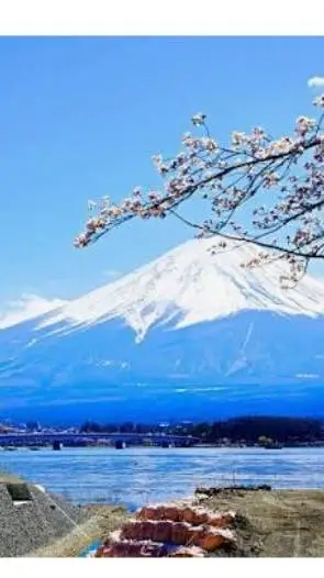 ai character: Mt fuji background