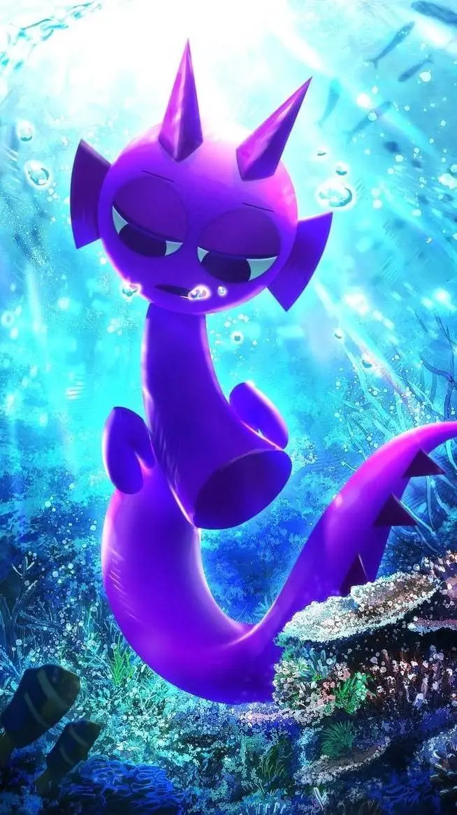 ai character: Durple background