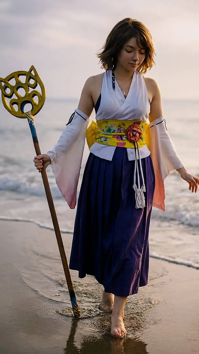 ai character: lady yuna  background