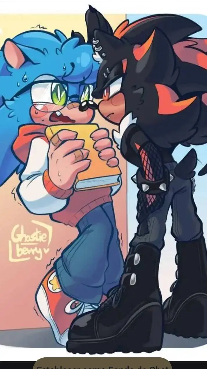 ai character: Shadow & sonic background
