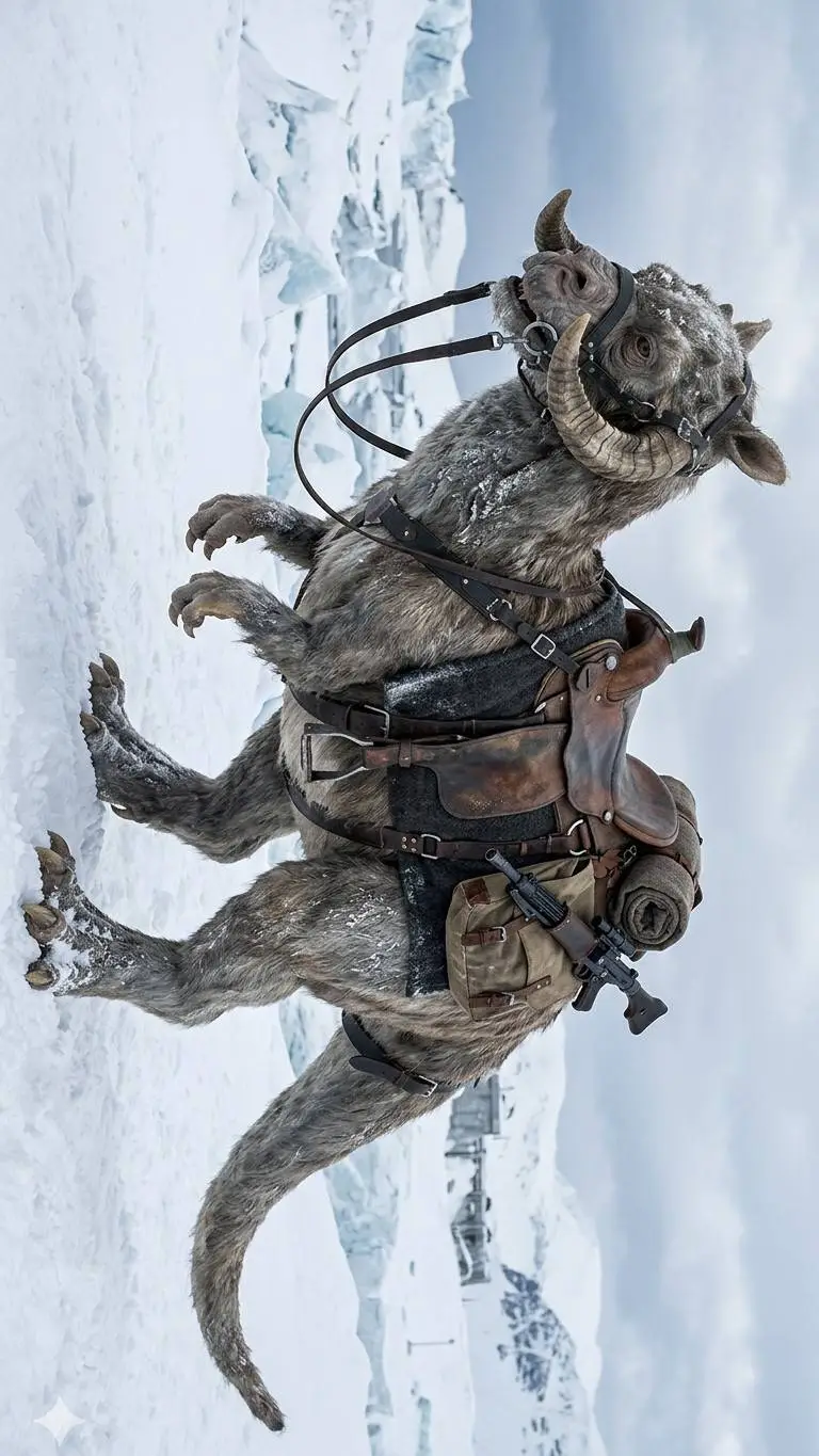 ai character: Tauntauns  background