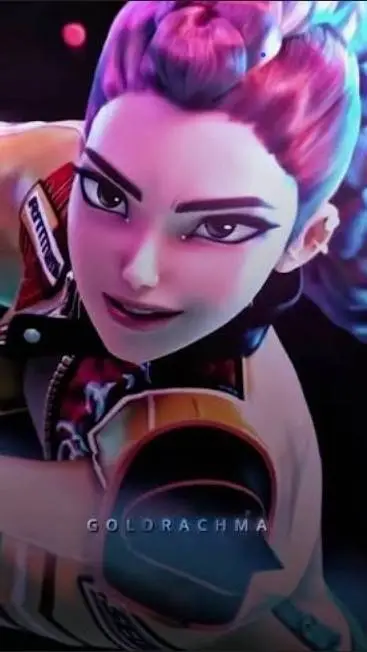 ai character: Rumi Huntr/x background