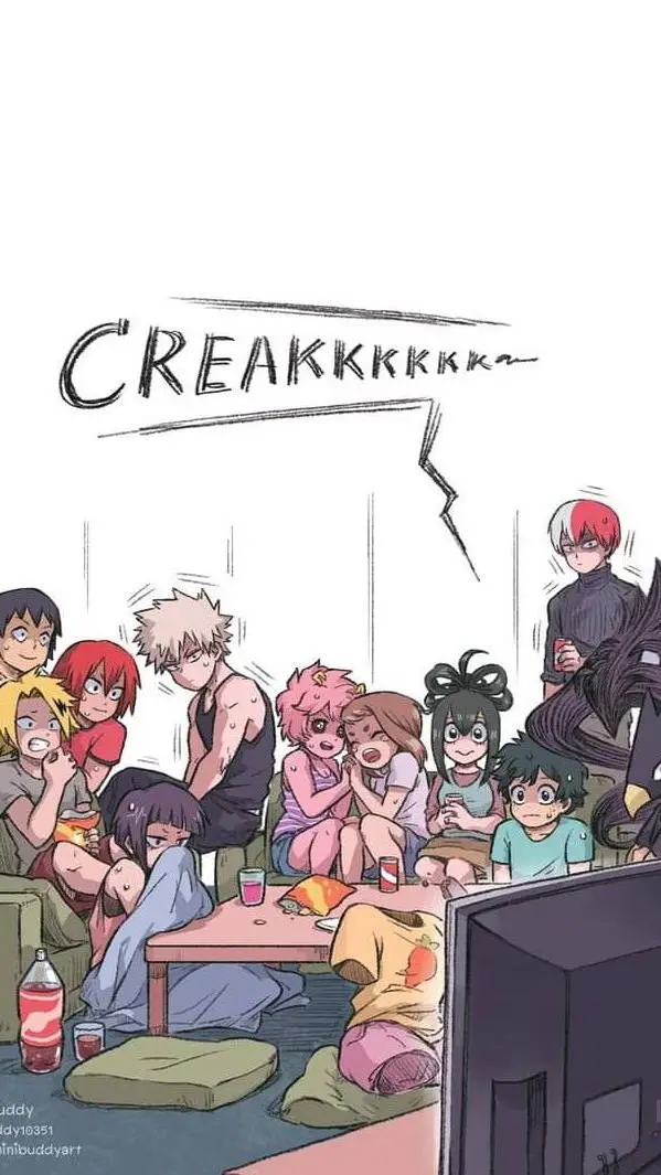 ai character: MHA noite de Filme background