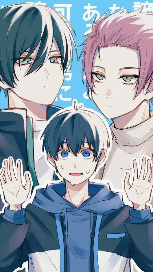 ai character: isagi x sae x rin background