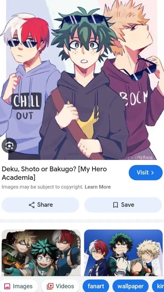 ai character: Baku deku shoto background