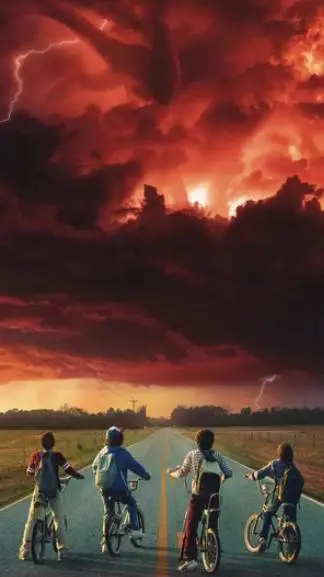 ai character: Stranger Things background