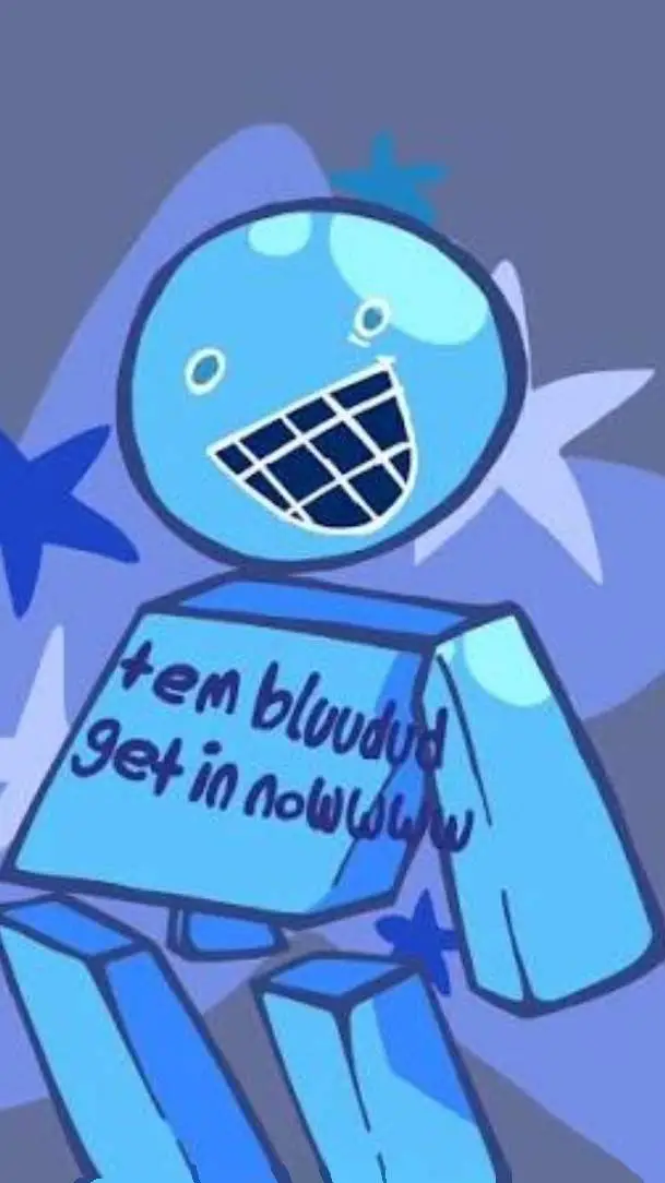 ai character: 🗣️bluudud👾 background