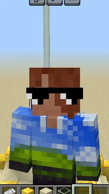 ai character: Minecraft  background