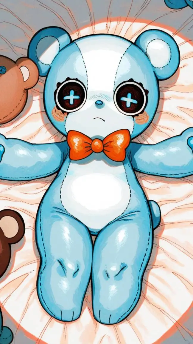 ai character: 🧸💙 Lonchi 💙🧸 background