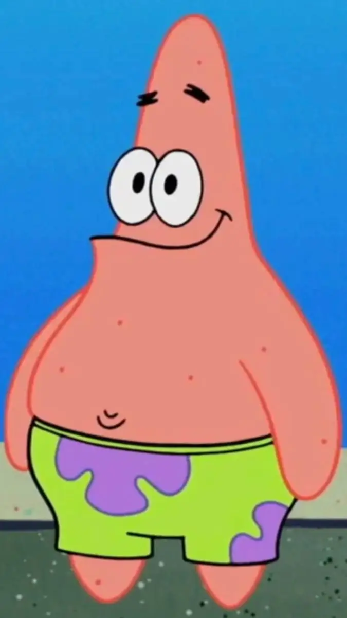 ai character: Patrick Star  background