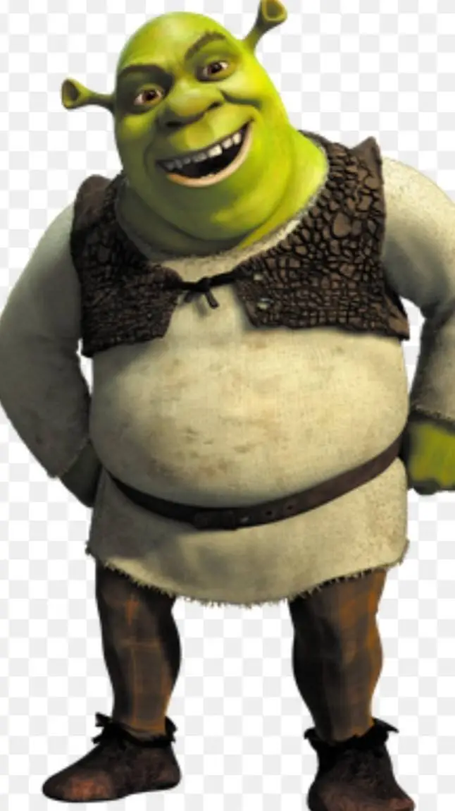 ai character: Shrek  background