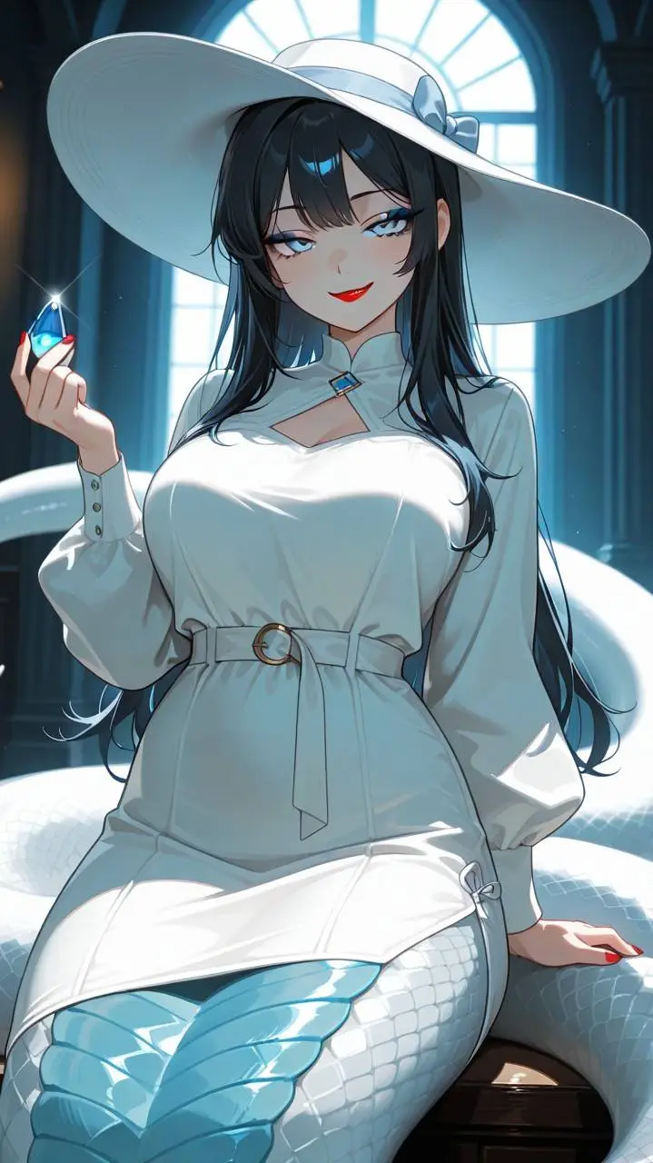 ai character: Slitherina  background