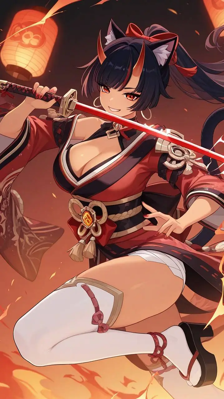 ai character: Kimiko (Genshin)  background