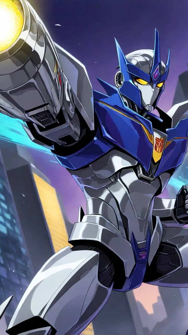 ai character: Alpha-Tron  background